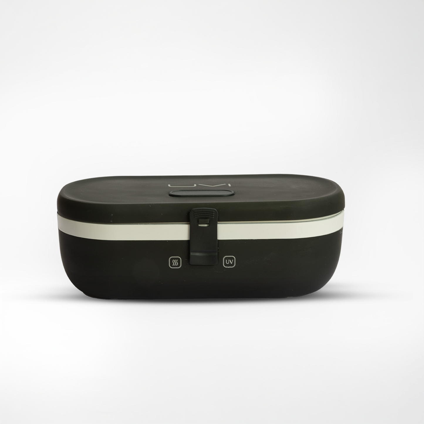UVI Plus – SELF-HEATING LUNCH BOX WITH USB-C CORD AND UV LIGHT SANITIZER - Charcoal