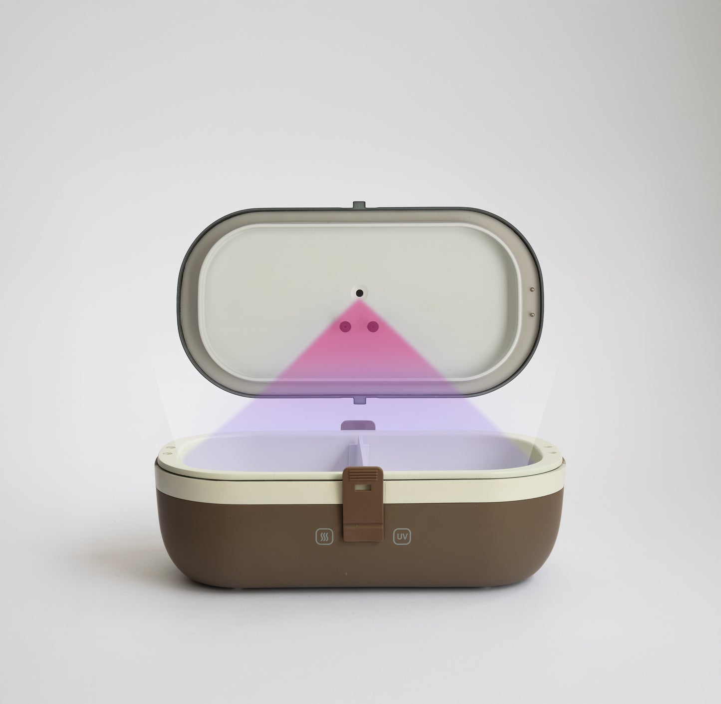 UVI Plus – SELF-HEATING LUNCH BOX WITH USB-C CORD AND UV LIGHT SANITIZER - Coffee Bean