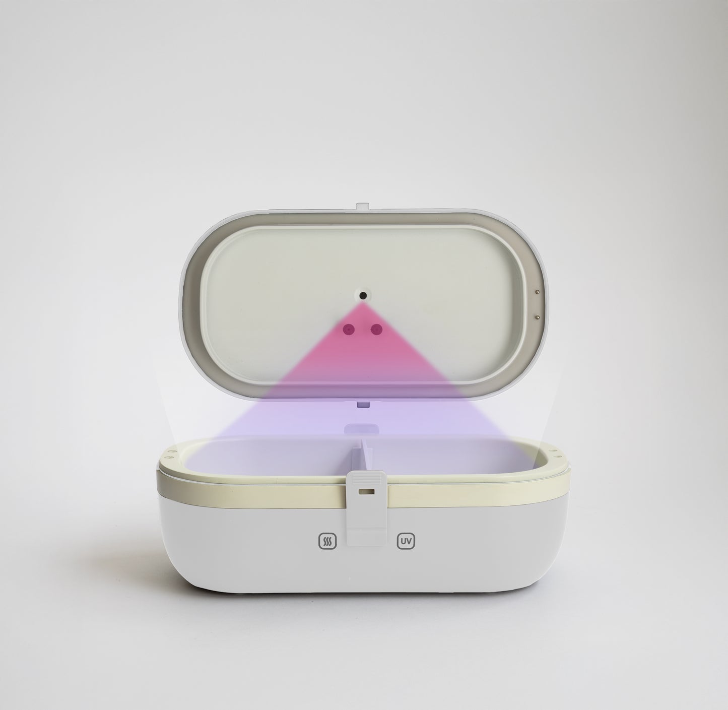 UVI Plus – SELF-HEATING LUNCH BOX WITH USB-C CORD AND UV LIGHT SANITIZER - Pearl