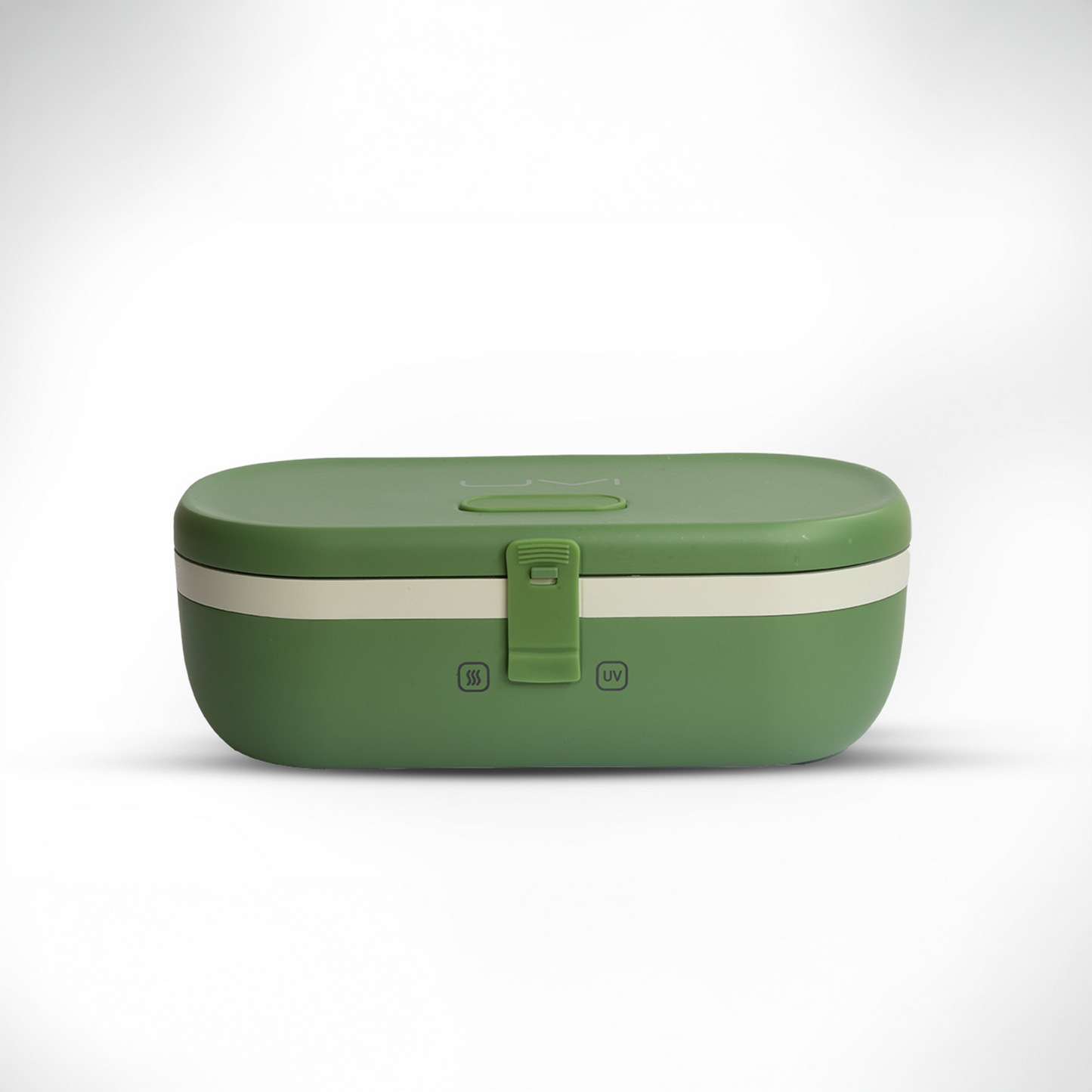 UVI Plus – SELF-HEATING LUNCH BOX WITH USB-C CORD AND UV LIGHT SANITIZER - Green Pea