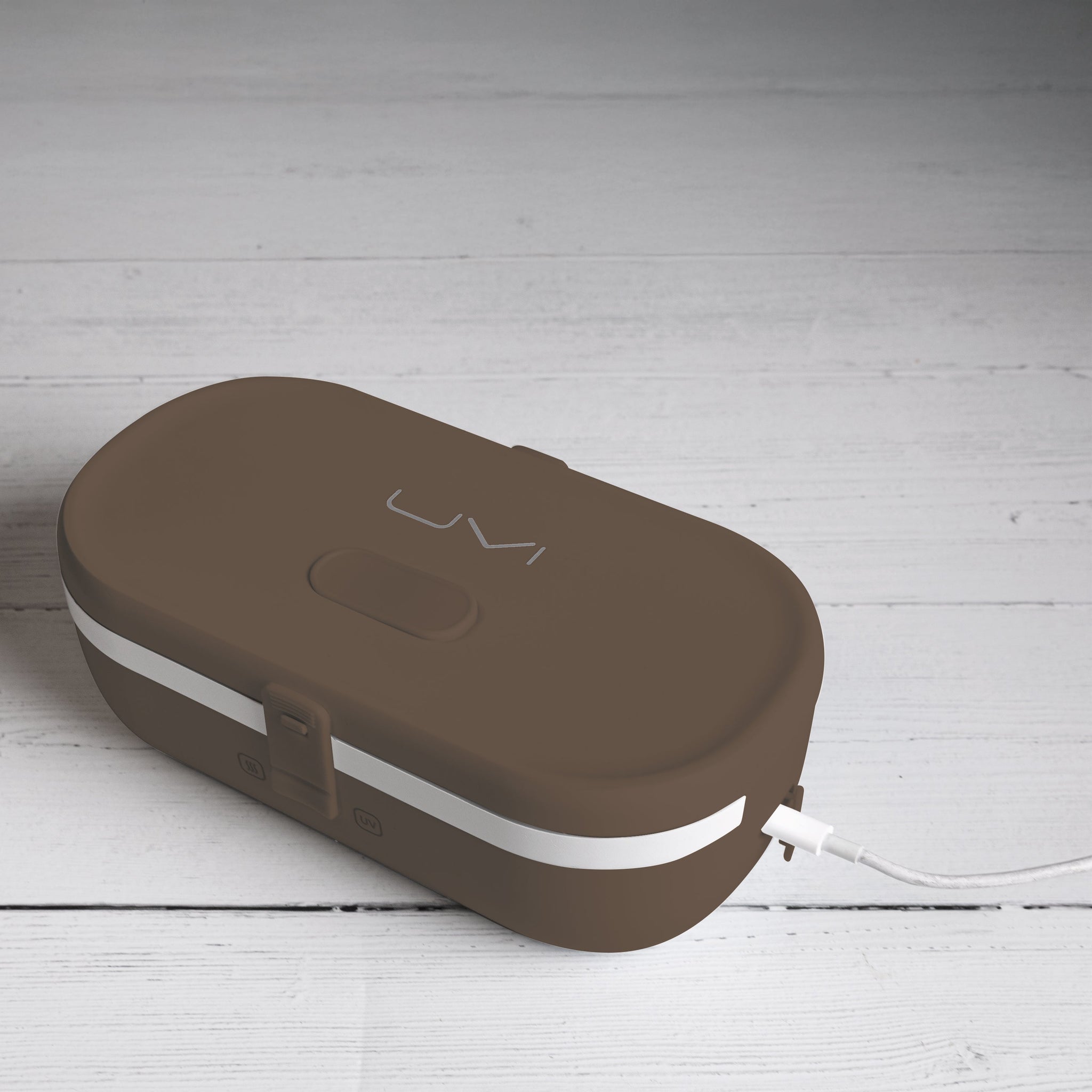 UVI Plus – SELF-HEATING LUNCH BOX WITH USB-C CORD AND UV LIGHT SANITIZER - Coffee Bean