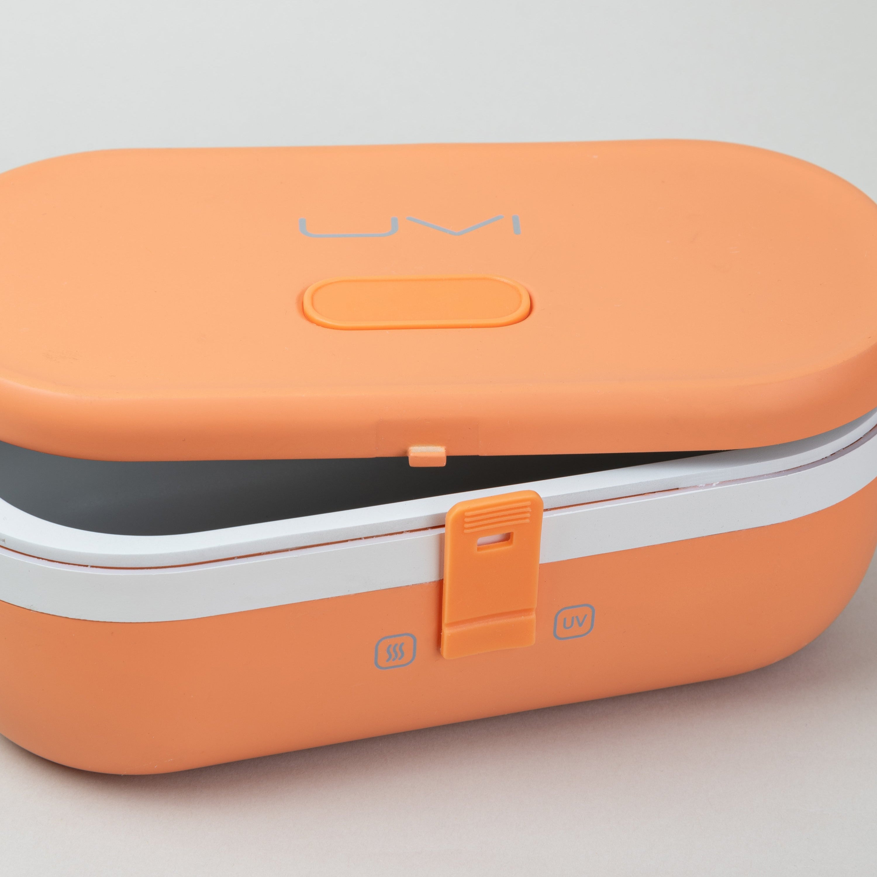 UVI Plus – SELF-HEATING LUNCH BOX WITH USB-C CORD AND UV LIGHT SANITIZER - Salmon