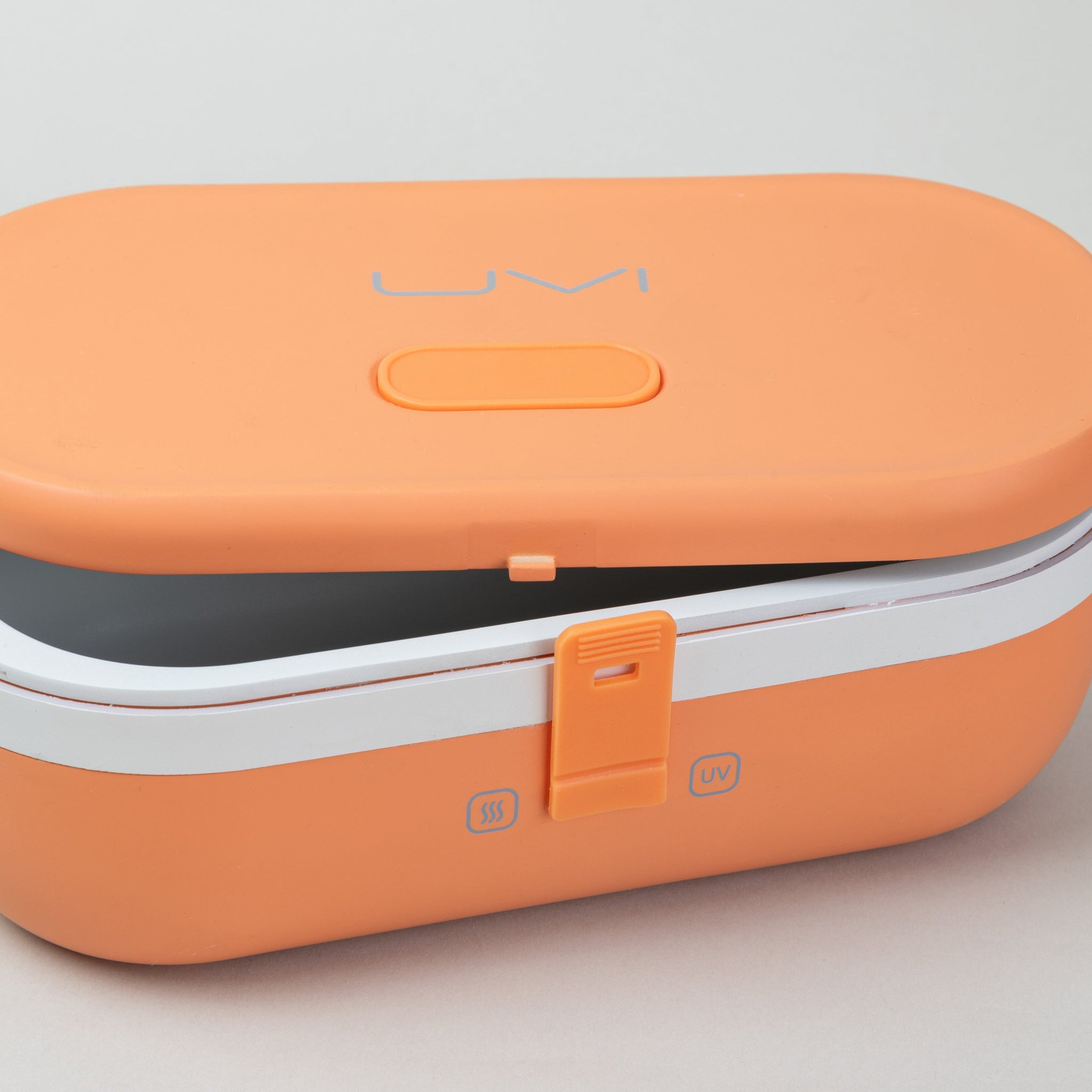 UVI Plus – SELF-HEATING LUNCH BOX WITH USB-C CORD AND UV LIGHT SANITIZER - Salmon
