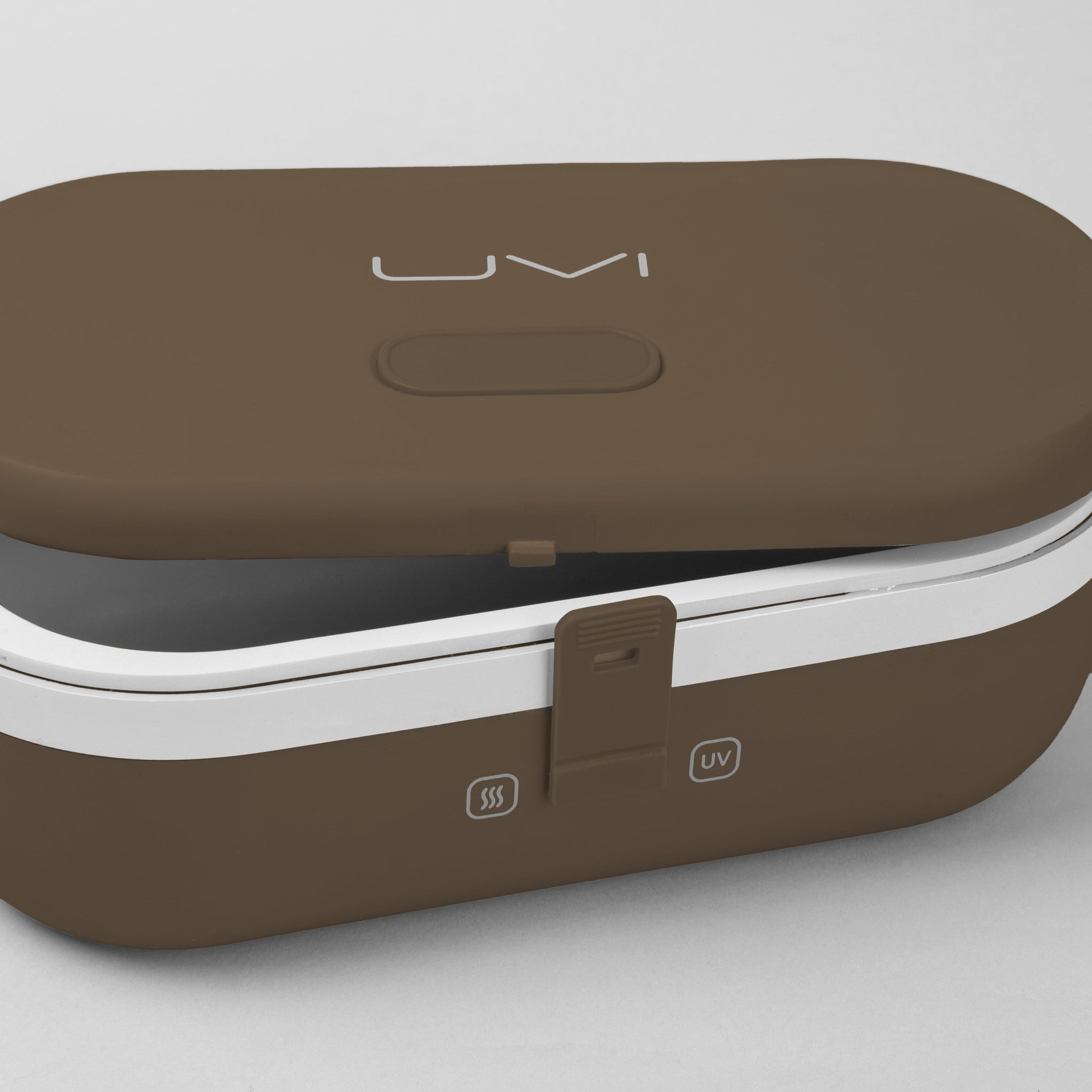 UVI Plus – SELF-HEATING LUNCH BOX WITH USB-C CORD AND UV LIGHT SANITIZER - Coffee Bean