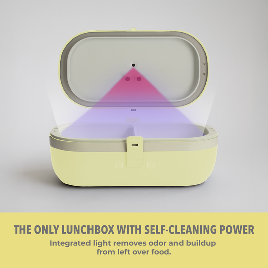 UVI Plus – SELF-HEATING LUNCH BOX WITH USB-C CORD AND UV LIGHT SANITIZER - Sunshine