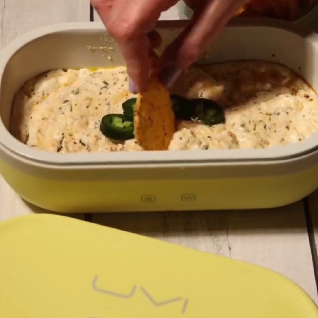 UVI Plus – SELF-HEATING LUNCH BOX WITH USB-C CORD AND UV LIGHT SANITIZER - Sunshine