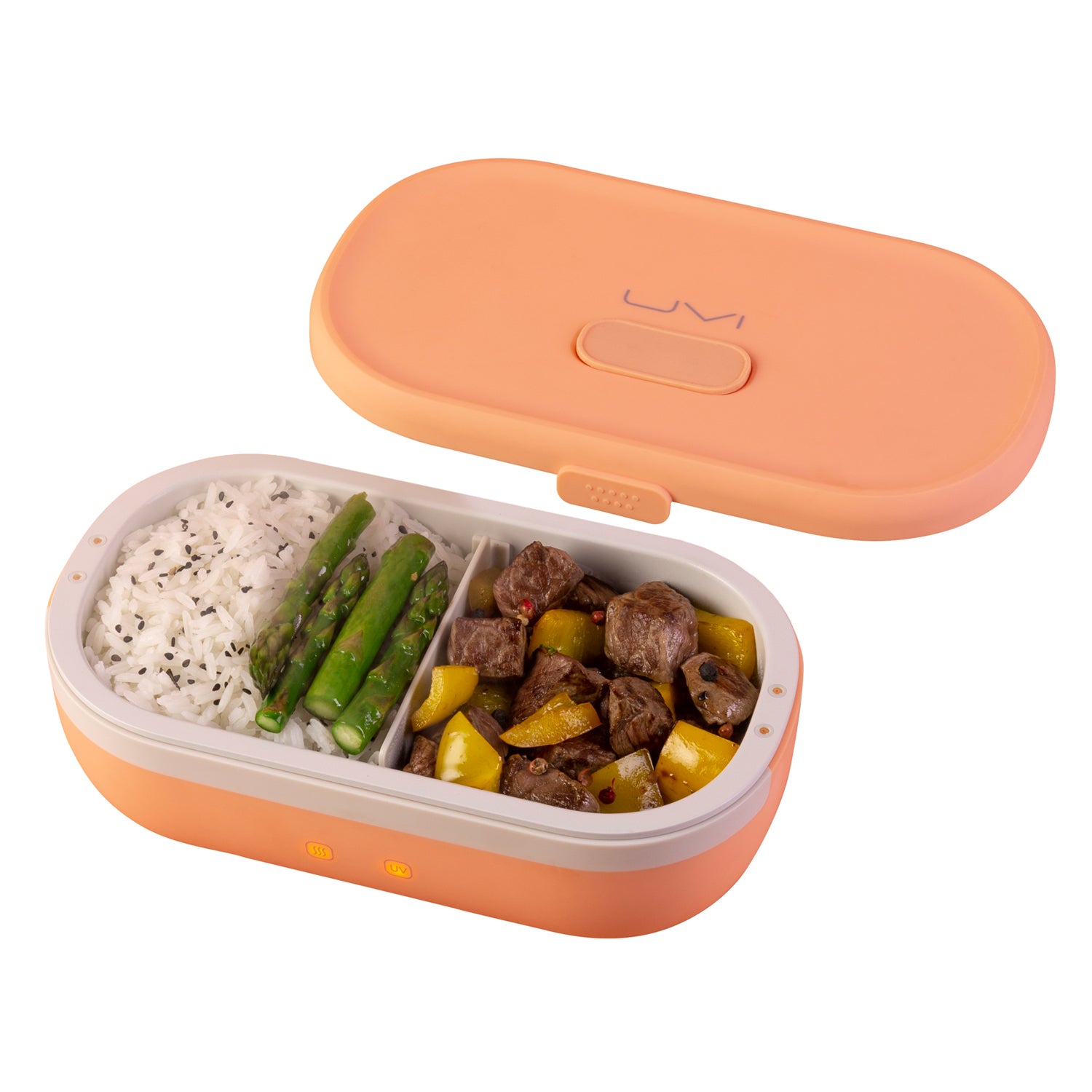 SELF HEATING LUNCH BOX WITH UV LIGHT SANITIZER - SALMON UVI