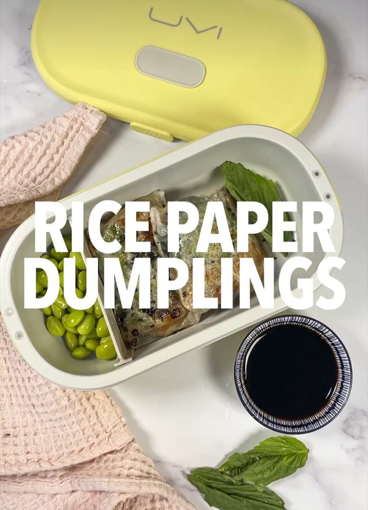 Rice Paper Dumplings for lunch in your UVI lunchbox⁠