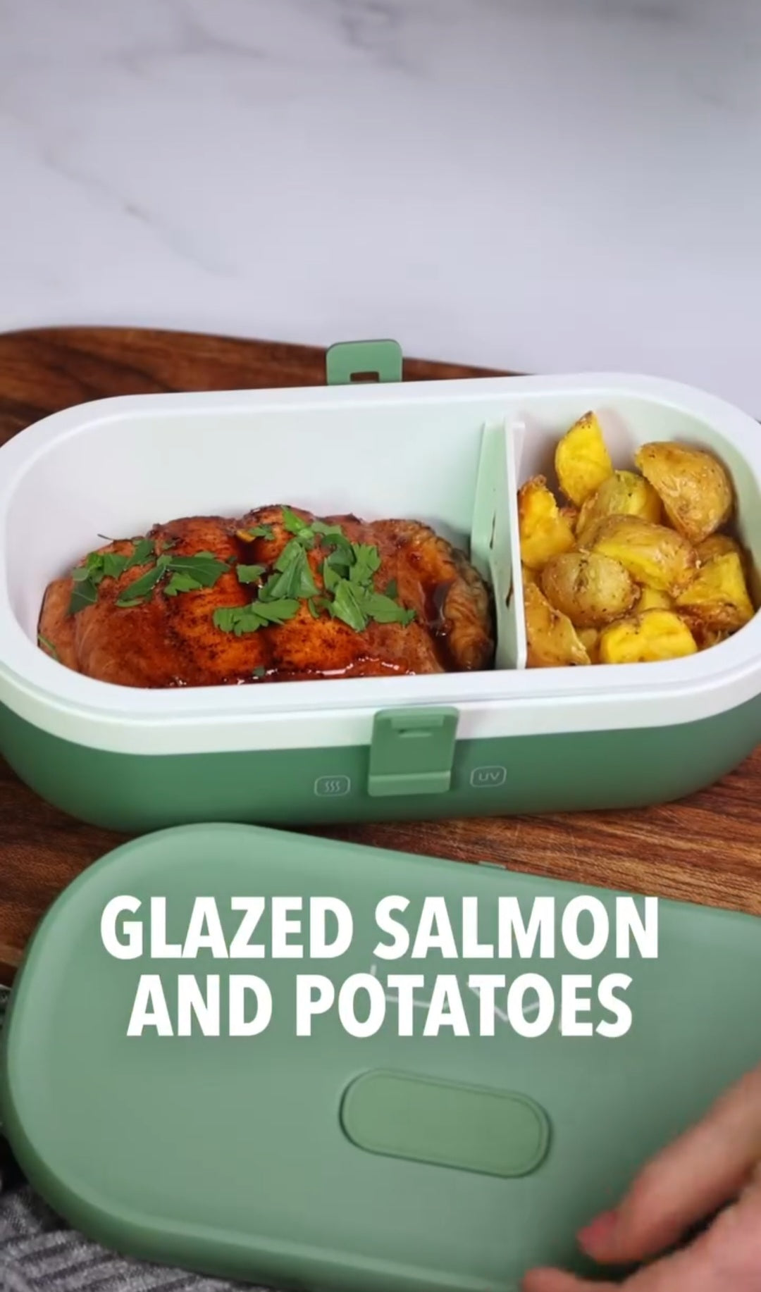 Glazed Salmon and Potatoes