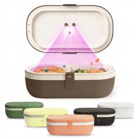 UVI Plus – SELF-HEATING LUNCH BOX WITH USB-C CORD AND UV LIGHT SANITIZER - Coffee Bean