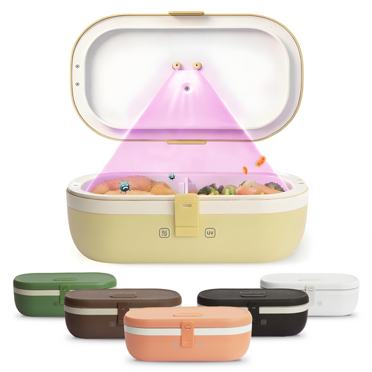 UVI Plus – SELF-HEATING LUNCH BOX WITH USB-C CORD AND UV LIGHT SANITIZER - Sunshine