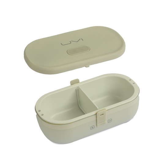 UVI Plus – SELF-HEATING LUNCH BOX WITH USB-C CORD AND UV LIGHT SANITIZER - Pearl