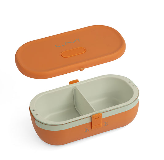 UVI Plus – SELF-HEATING LUNCH BOX WITH USB-C CORD AND UV LIGHT SANITIZER - Salmon