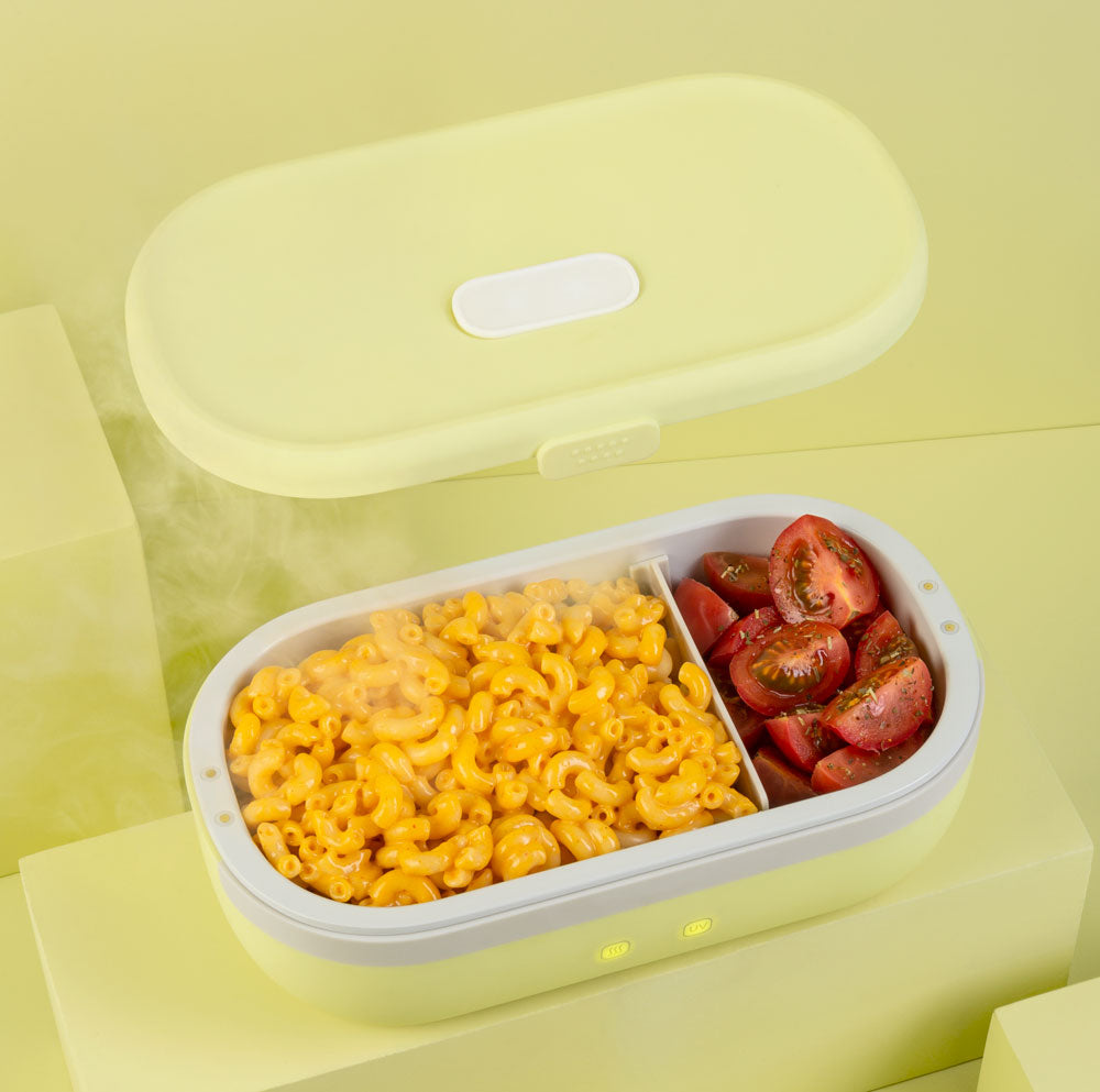 Yellow UVI Self Heating & Cleaning Lunch Box