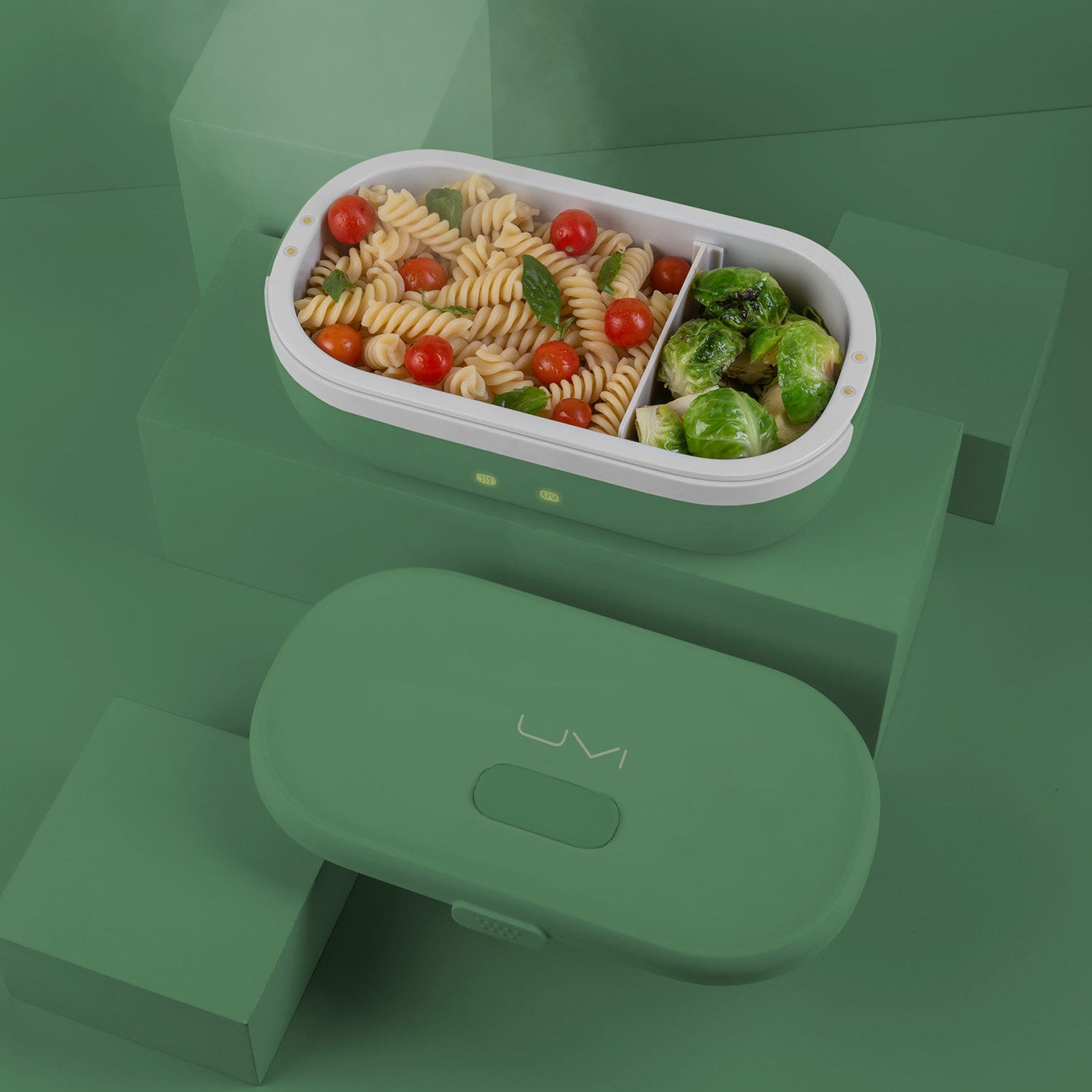 Green Pea UVI Self Heating & Cleaning Lunch Box » UVI